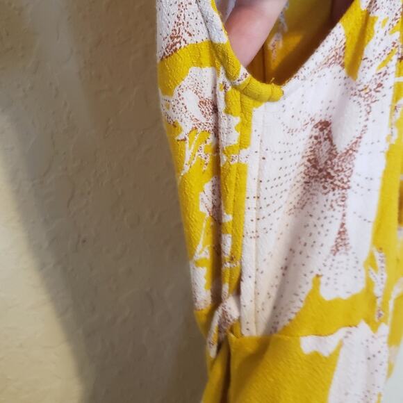 Free People Yellow Floral Mini Dress - Picture 5 of 10